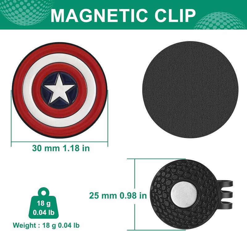 JIUYIBC Golf Ball Marker Hat Clip, Golf Accessories for Men, Golf Ball Stamp, Funny Golf Gifts, Golf Gadgets - Image 4
